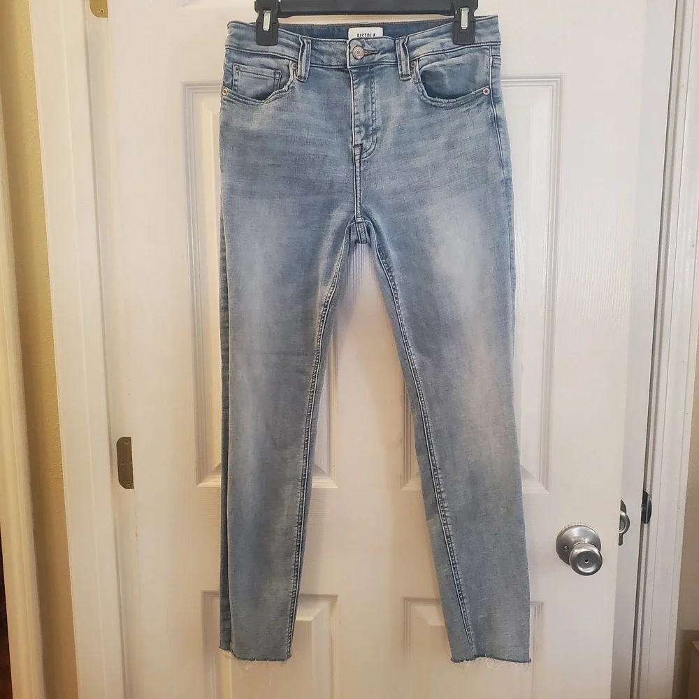 Pistola Arielle Women Sz 28 light‎ wash Skinny ankle Jean Comfort Stretch Casual